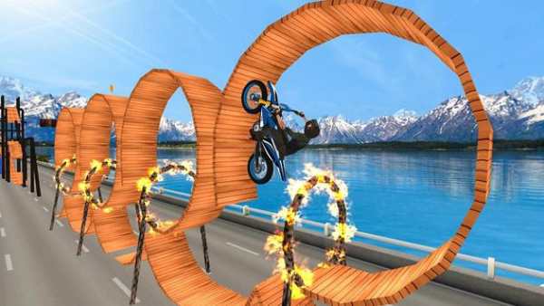 Extreme Tricky Trail Bike Stunt Race 3D Adventure screenshot 2