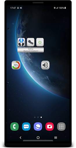 Bluetooth Music Widget Battery screenshot 1
