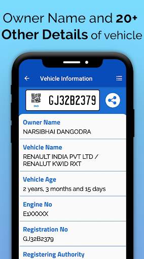 RTO Vehicle Information App screenshot 3