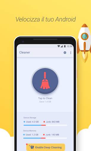 Clean Droid: 1 tocco pulisce f screenshot 2