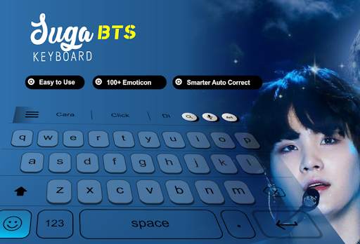 Suga BTS Theme Keyboard स्क्रीनशॉट 1