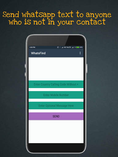 WhatsFind - Send WhatsApp message to anyone screenshot 1