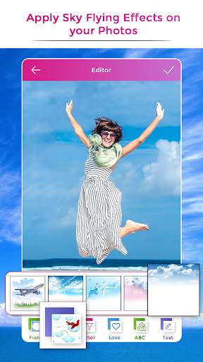 Sky Flying Photo Frames screenshot 2