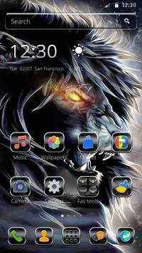Angry Black Lion Theme screenshot 5