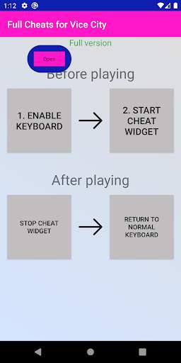 Full Cheats Keyboard for Vice City screenshot 3