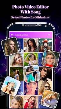 Photo Video Editor with Song screenshot 1