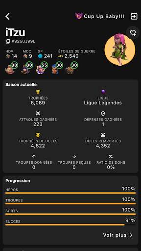 Clash of Stats pour Clash of Clans screenshot 1
