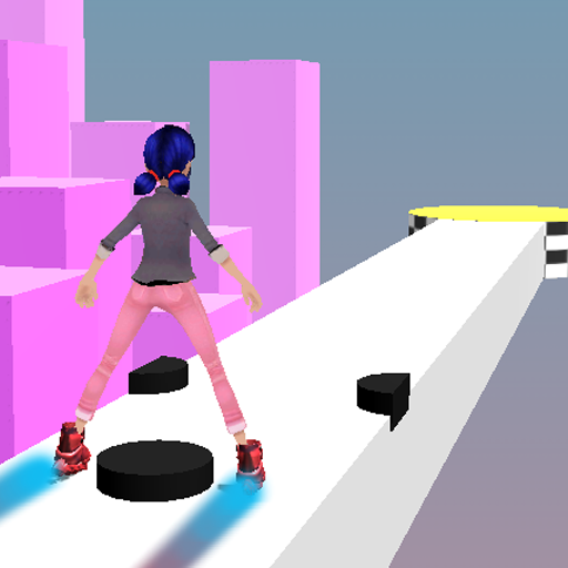 Lady Sky Run Surfer - 3D Running Game icon