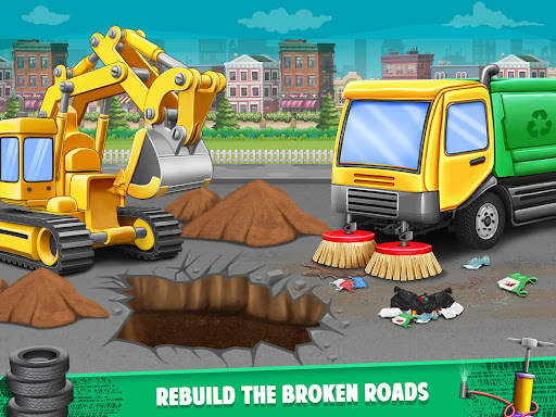 Kids Road Cleaner Truck Game screenshot 7