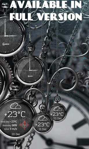 FREE Black Clock - Live Wallpaper screenshot 8