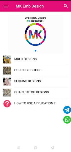 MK Embroidery Design screenshot 1