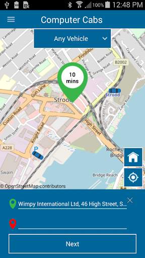 Computer Cabs Taxi App screenshot 2