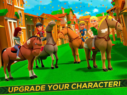 Cartoon Horse Riding: Run Race screenshot 12