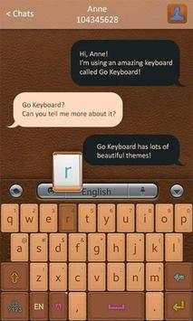 Leather GOKeyboard Theme Emoji screenshot 4