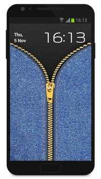 Zipper Lock Screen Jeans screenshot 2