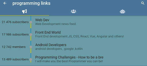Telegram Links app screenshot 7