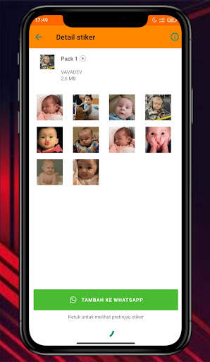 Animated Funny Babies Stickers screenshot 1