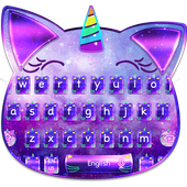 Purple Diamond Cat Keyboard Theme icon