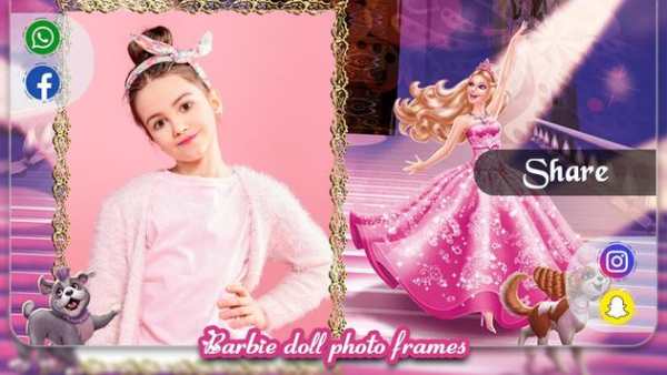 Barbie Doll Photo Frame 5 تصوير الشاشة