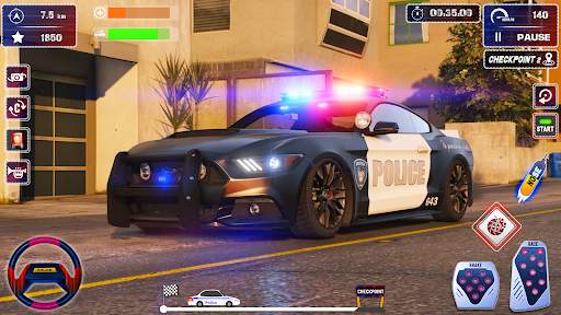 Police Car Chase Parking Games screenshot 4