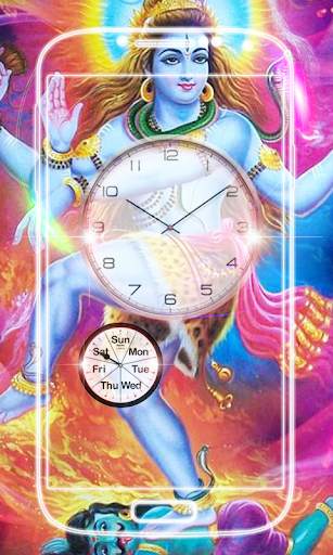 Lord Shiva Clock Live Wallpaper screenshot 3