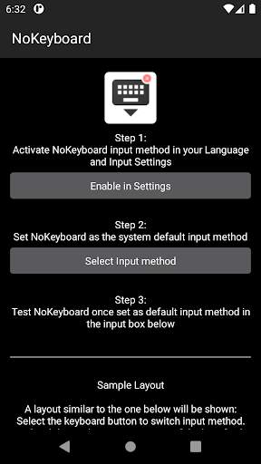 No Keyboard: Hideable keyboard screenshot 2