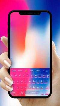 Neon Keyboard Theme for iPhone X screenshot 3