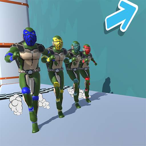 Super Ninja Race 3D: Running Turtle Game 1