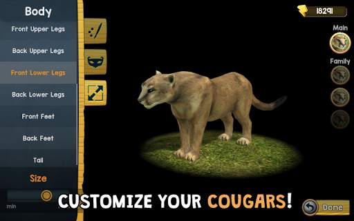Wild Cougar Sim 3D स्क्रीनशॉट 5