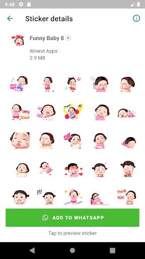 Animated Funny Baby Stickers for WAStickerApps screenshot 3
