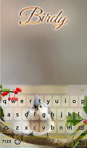 Birdy Animated Keyboard + Live Wallpaper स्क्रीनशॉट 2