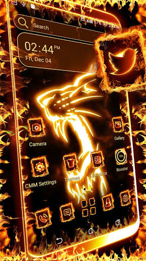 Fire Lion Launcher Theme screenshot 1