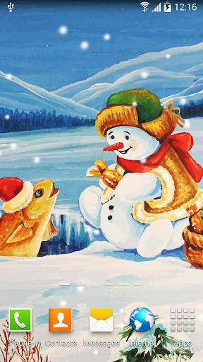 Snowman Live Wallpaper screenshot 5