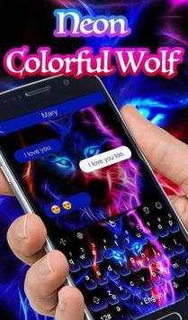Neon Colorful Wolf screenshot 2