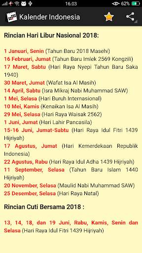 Kalender Indonesia screenshot 4