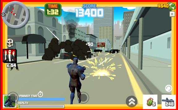 bIack Panther : Crime City Hero स्क्रीनशॉट 1