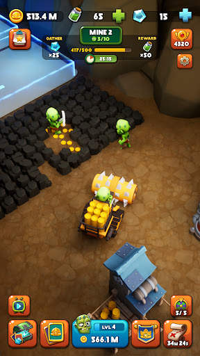 Idle Zombie Miner: Gold Tycoon screenshot 3