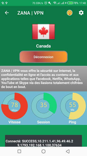 Zana | Vpn screenshot 4