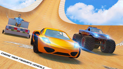 Grand Mega Ramp City Racing Car Stunt screenshot 4