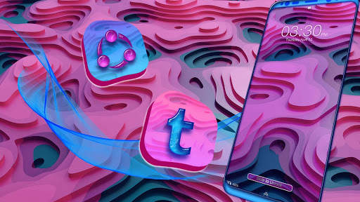 Trippy Art Launcher Theme screenshot 2