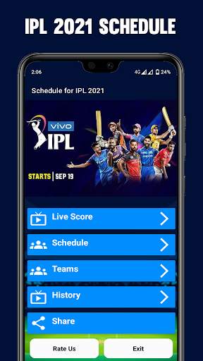 Schedule for IPL 2021 screenshot 1