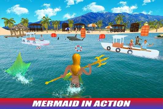 Angry Mermaid Attack Ocean Simulator screenshot 10