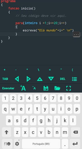 Portugol Mobile screenshot 1