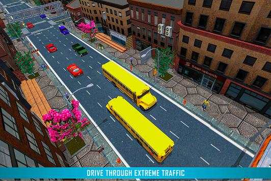 Virtual High School Bus Driver Simulator screenshot 3