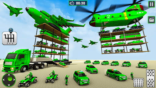 Crazy Car Army Transport Truck screenshot 2