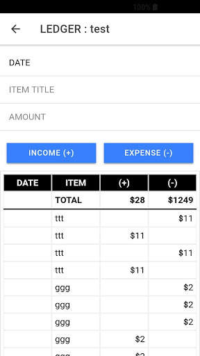 Simple Ledger 3 تصوير الشاشة