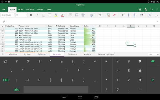 Keyboard for Excel скриншот 13