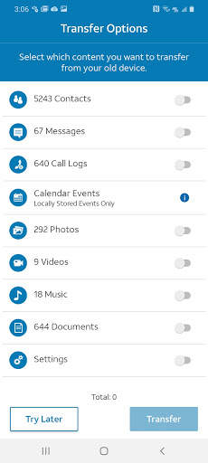 AT&T Mobile Transfer screenshot 3