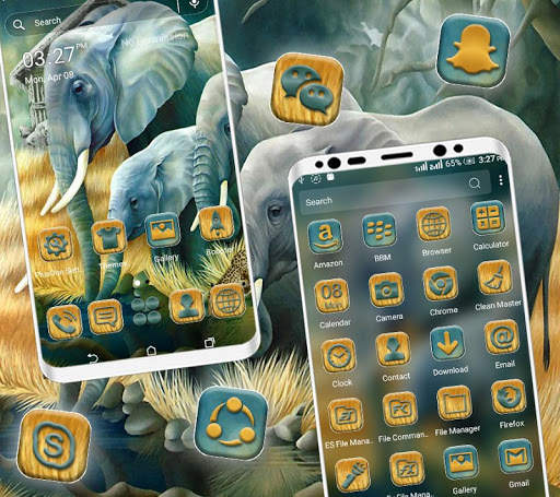 Elephant Painting Launcher Theme screenshot 2