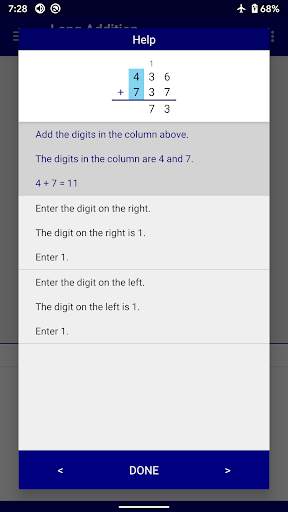 Long Addition screenshot 3